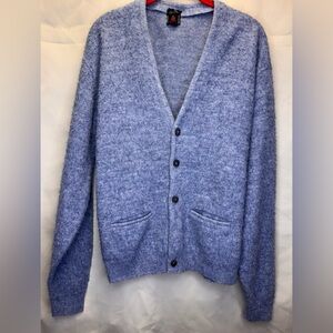 Rugby 1960’s Rare Vintage Orlon Acrylic Cardigan Sweater No Size Tag